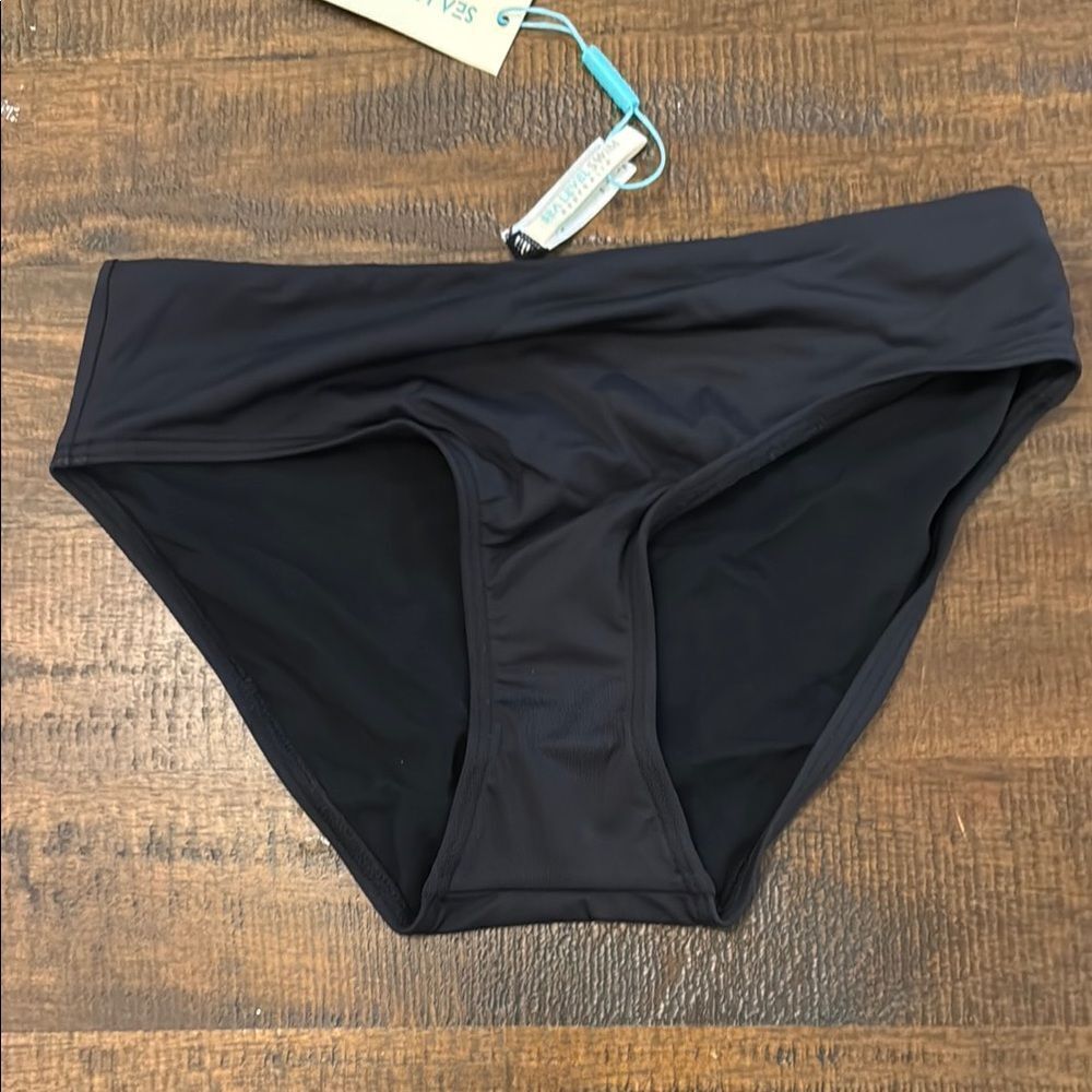 Sea level swim essentials Black Bikini Bottom